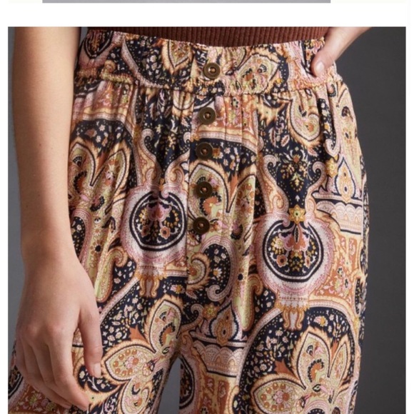 Anthropologie Odette Printed Joggers NWOT ⭐️ - Picture 3 of 4